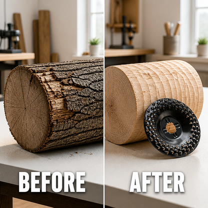 VeloCraft™ — Cut, Sculpt & Shape Wood at Double Speed on Any 5″ Grinder