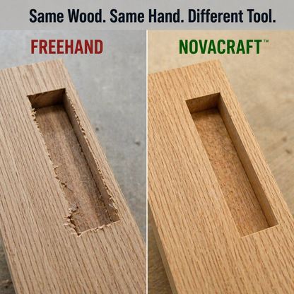 NovaCraft™ — Make Precisely Straight Mortises & Slots Without a Wandering Router