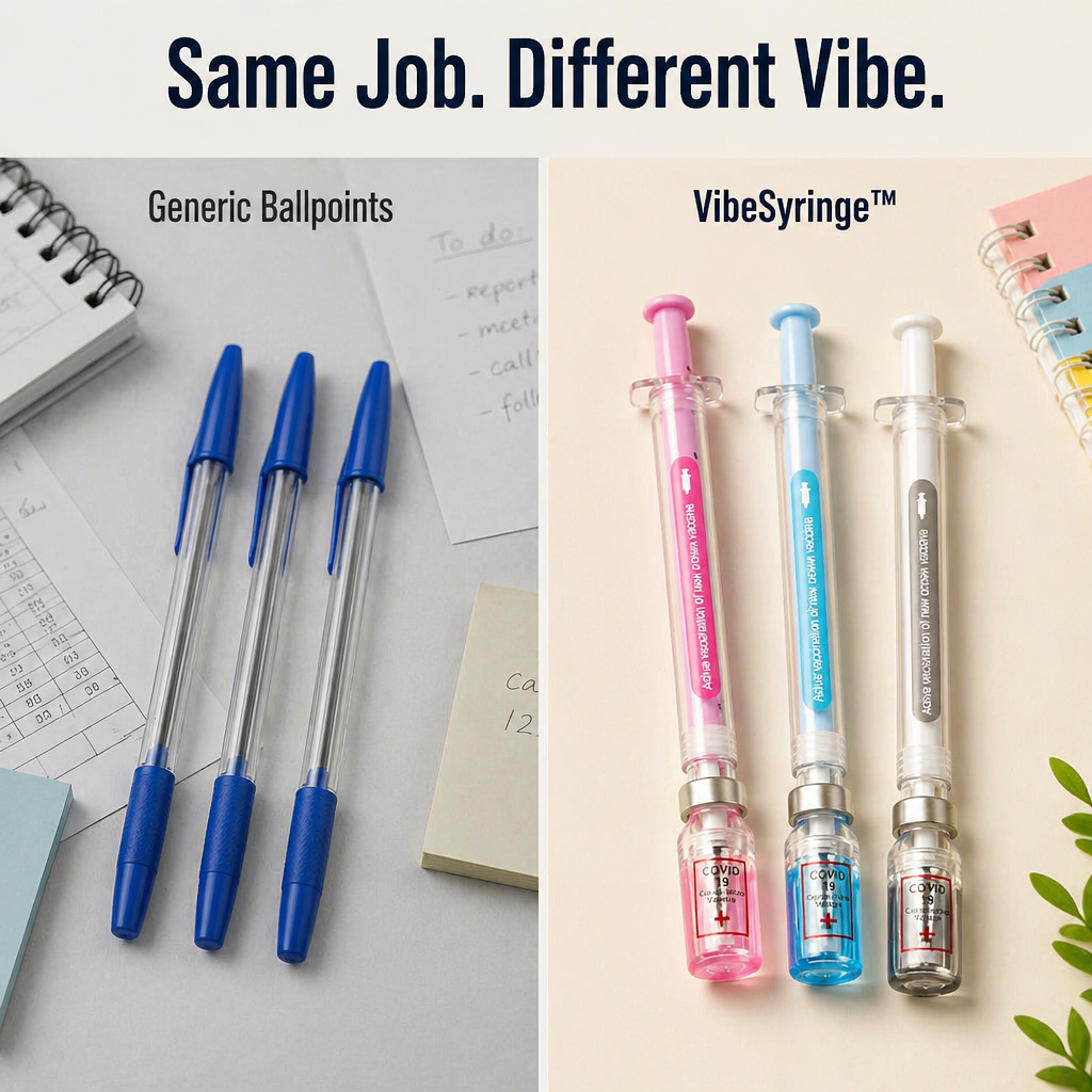 VibeSyringe™ — Color-Mark Each Care Plan, Drug Card & Lecture Note With Silky Smooth Ink