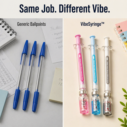VibeSyringe™ — Color-Mark Each Care Plan, Drug Card & Lecture Note With Silky Smooth Ink