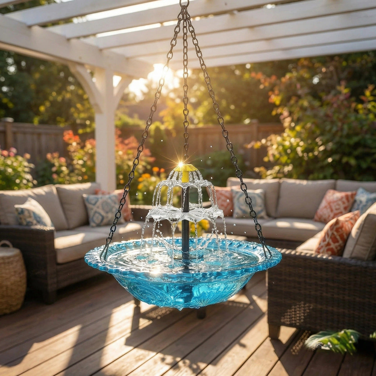 AquaLuxe™ Fountain — Sun-Powered Serenity That Brings Your Garden to Life
