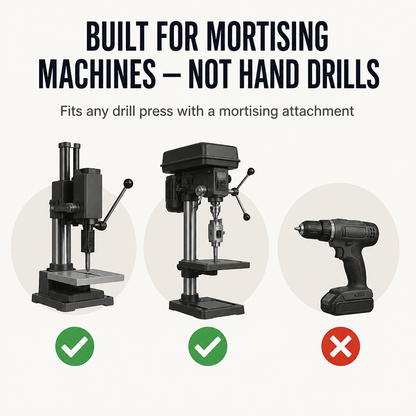 TrueEdge™ — Drill Perfectly Square Mortises in One Easy Cut, Every Time