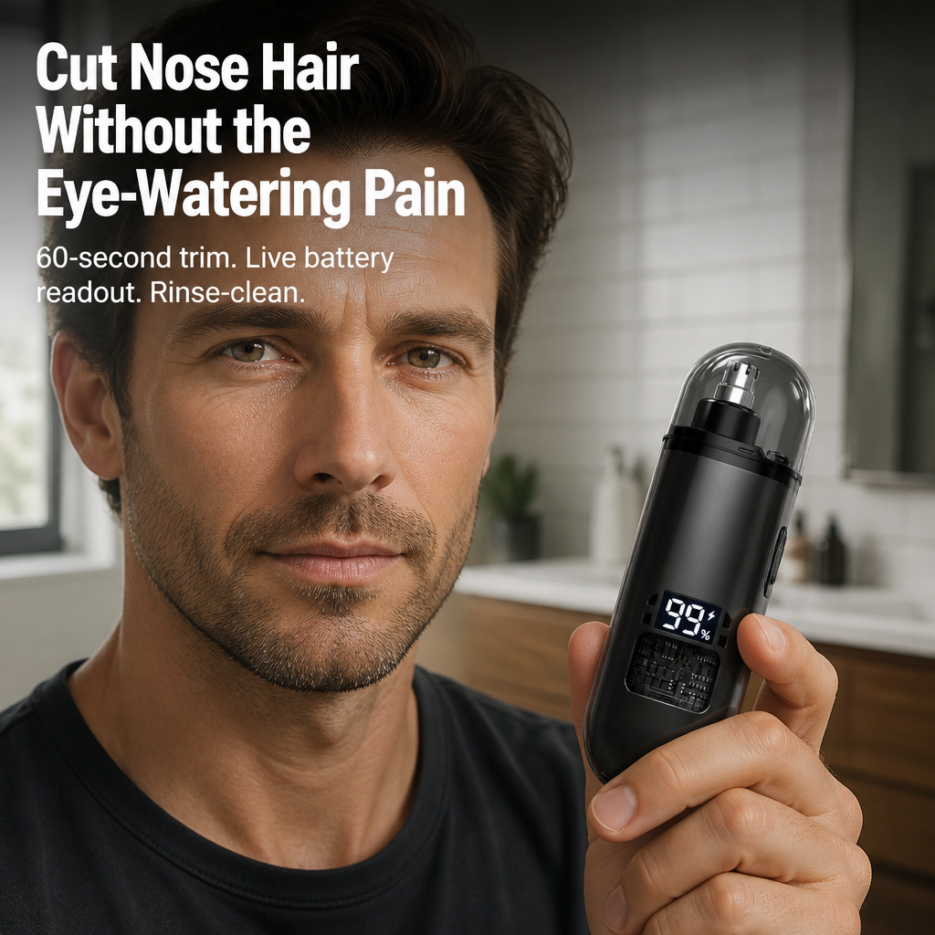VeloxiTrim™ — Finally, Pain-Free Nose Grooming That Boosts Your Confidence Instantly