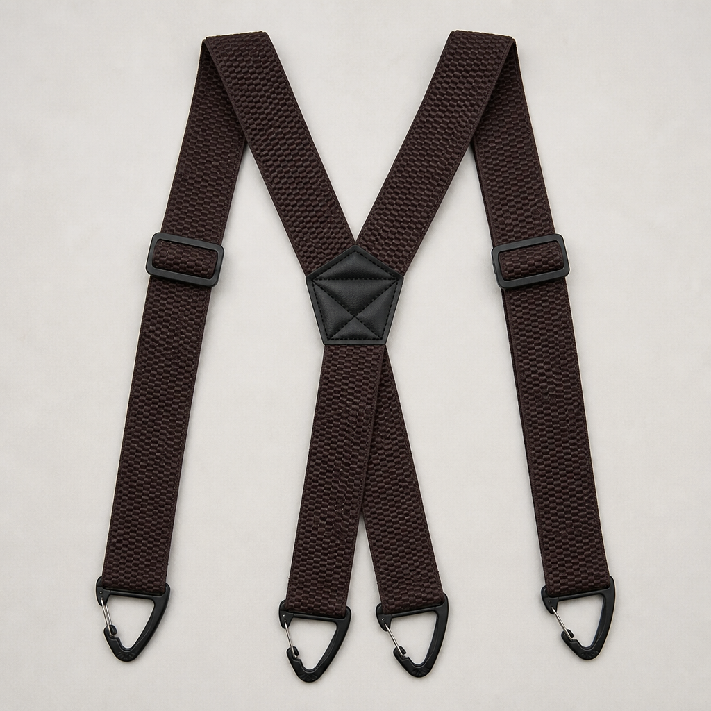 IronMark™ – Rugged Belt-Loop Suspenders Featuring Carabiner Hook Clips