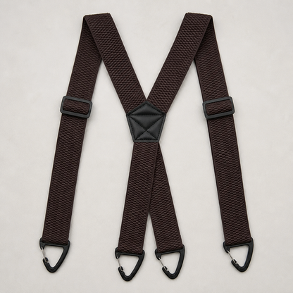 IronMark™ – Rugged Belt-Loop Suspenders Featuring Carabiner Hook Clips