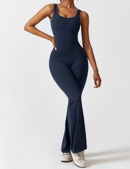 Paola™ V-Back Flared Jumpsuit