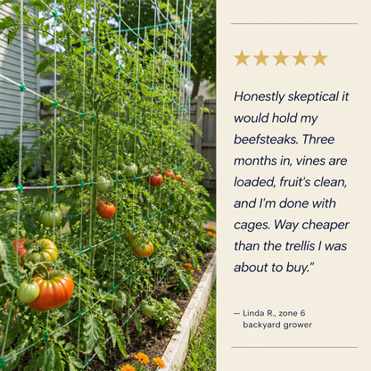 SkyRiseGrid™ — Double Your Yield in Half the Garden Space
