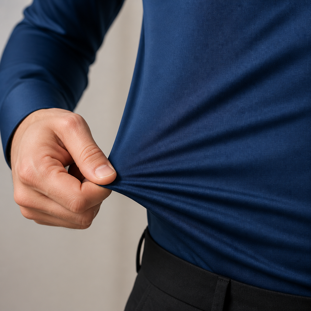 Vantori™ – Wrinkle-Free Slim-Fit Dress Shirt with 4-Way Stretch