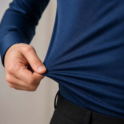 Vantori™ – Wrinkle-Free Slim-Fit Dress Shirt with 4-Way Stretch