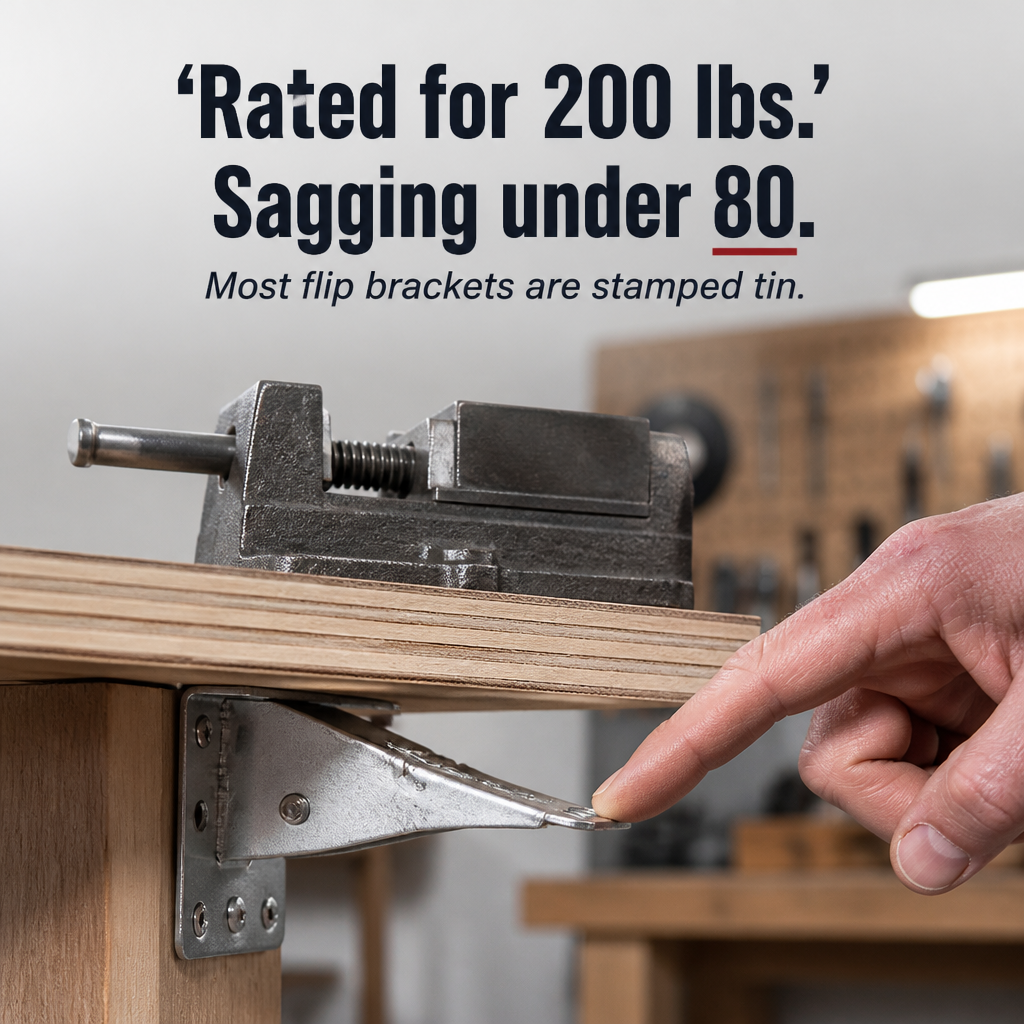 ForgeFold™ — Support 500 Pounds Firmly, Then Fold Flat Against the Wall