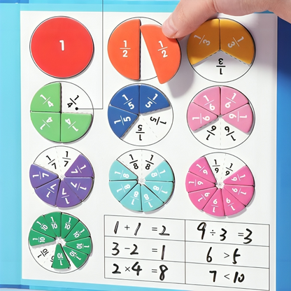 FractionFlair™ Magnetic Puzzle Book — Ignite Your Child’s Confidence by Turning Fractions into Playful Mastery