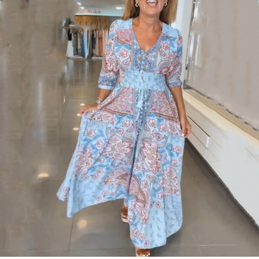 Fleurina™ Floral Dress — Breeze-Light Fit That Highlights Every Curve with Luminous Confidence