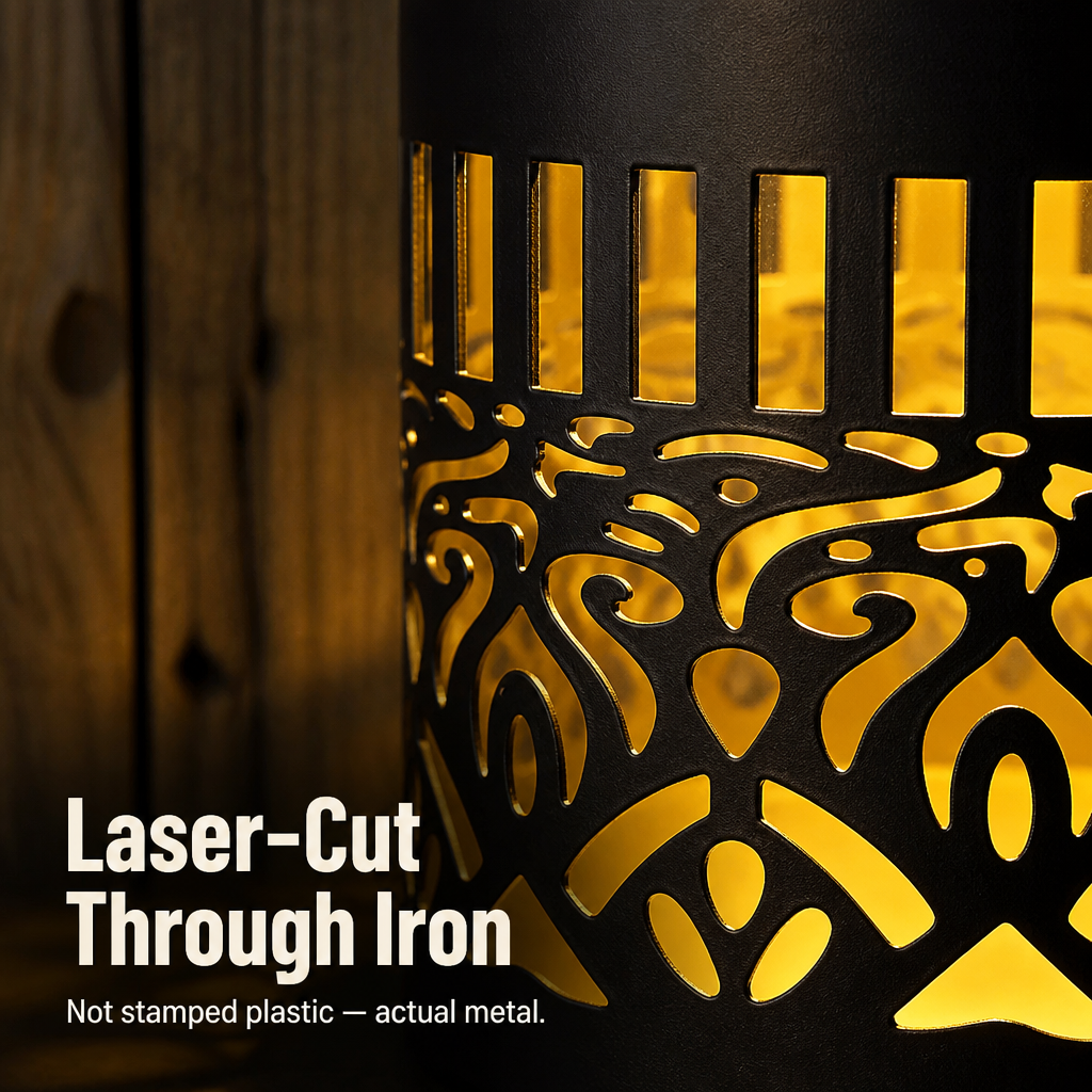 LumiMyst™ — Project Hand-Cut Mandala Lights onto Your Patio Walls Every Night