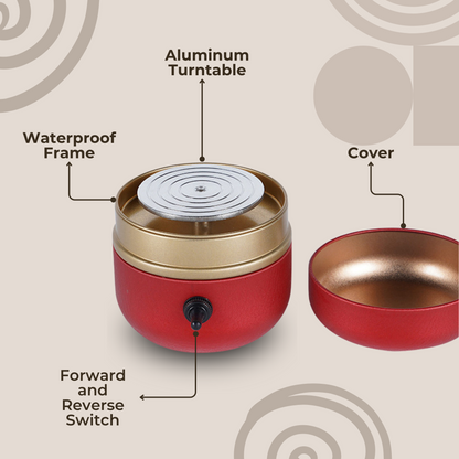 Poterio™ | Compact Portable Pottery Machine with FREE 8 Sculpting Tools