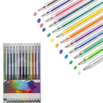 RadianceFlow™ Glitter Gel Pens — Ignite Your Creativity with Smooth, Smudge-Proof Sparkle That Lasts