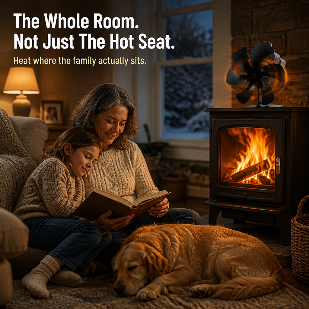 PulsaHeat™ — Drive Wood Stove Warmth Into Every Chilly Corner Of Your Room