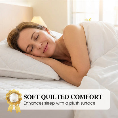 SnoozeShield™ — Wrap Your Bed in Heavenly Softness and Total Stain Defense