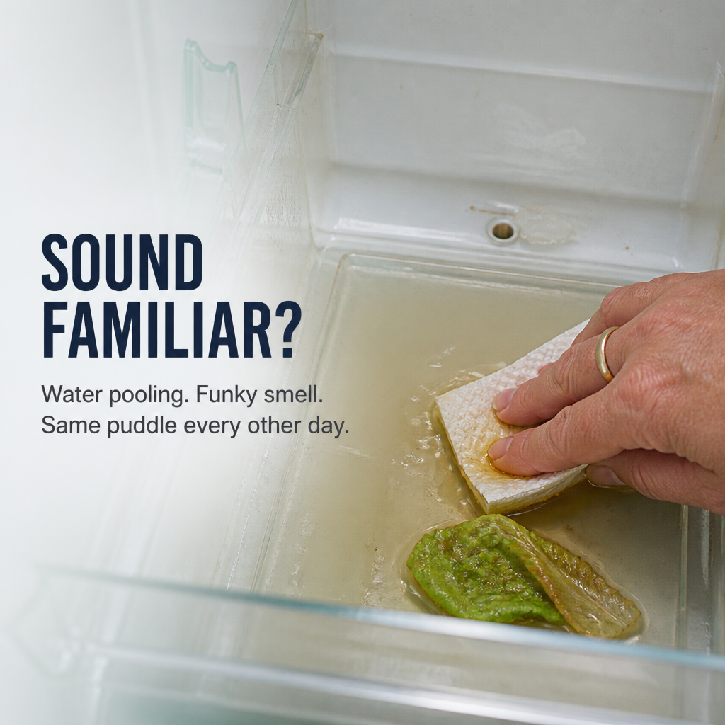 FlowFree™ — Stop Secret Fridge Leaks and Smells Without Ever Unplugging