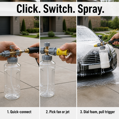 FoamMaster Pro™ — Transform Your Wash with Thick, Clinging Foam That Does the Hard Work for You