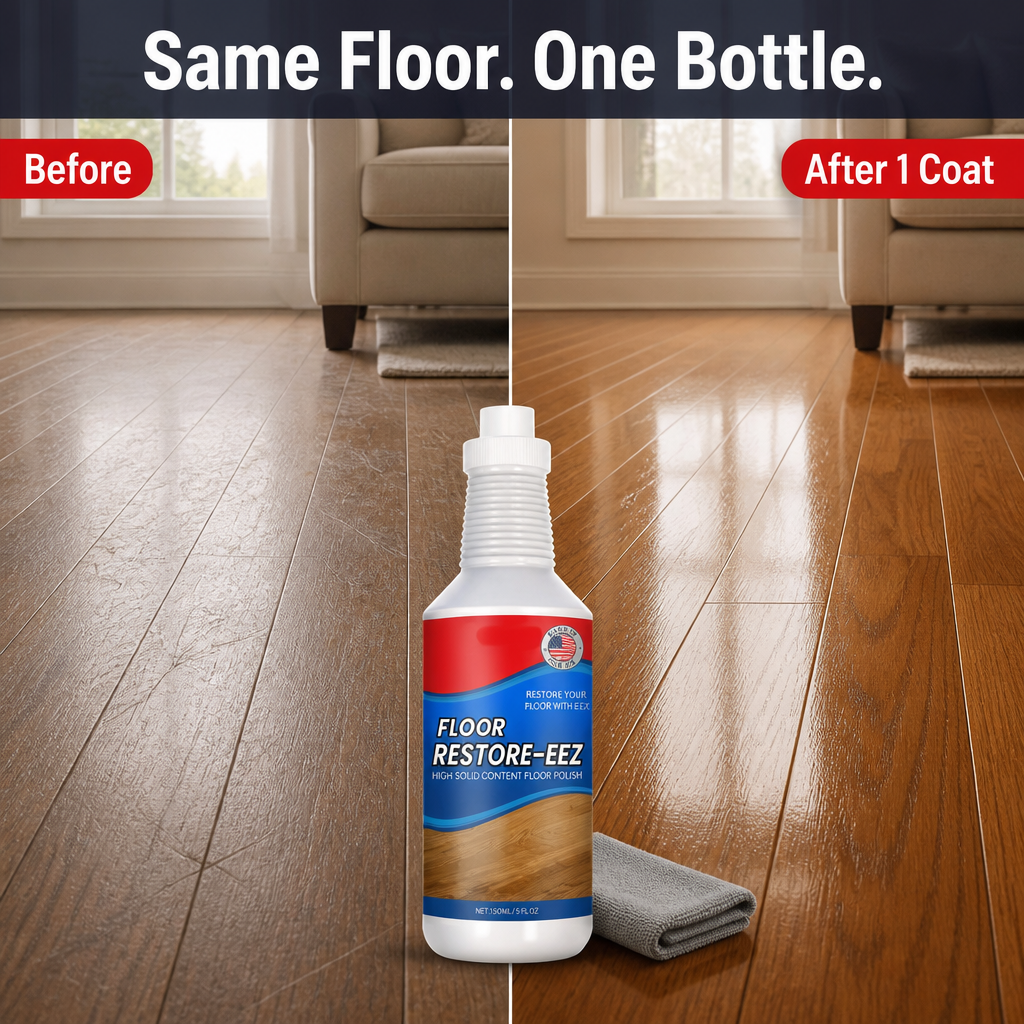 LustroLuxe™ — Restore Dull, Scratched Floors Instantly With One Coat