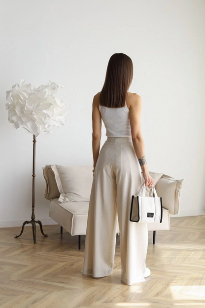 Lina™ – Linen Pants with Wide Cut