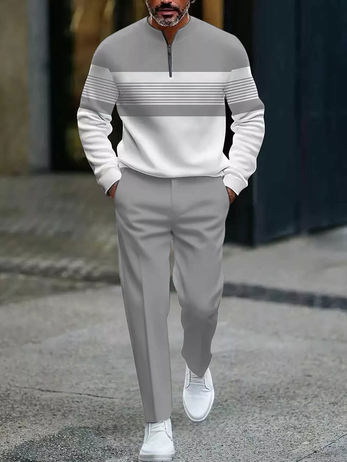 StriPeak™ — Command Attention with Lightweight Warmth & Razor-Sharp Style