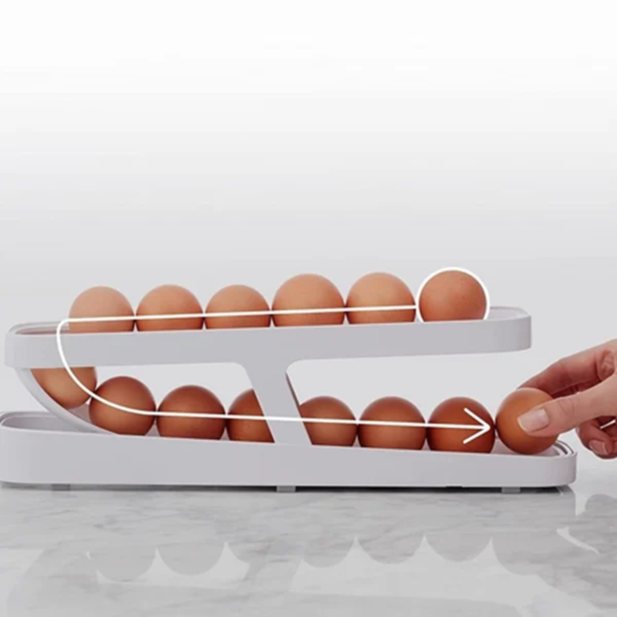 Stylish Automatic Egg Storage Box – Keep Organized!