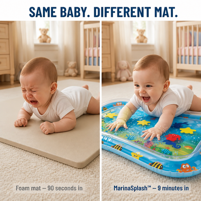 MarinaSplash™ — Flip Tummy Time Tears Into 10 Minutes of Belly Giggles