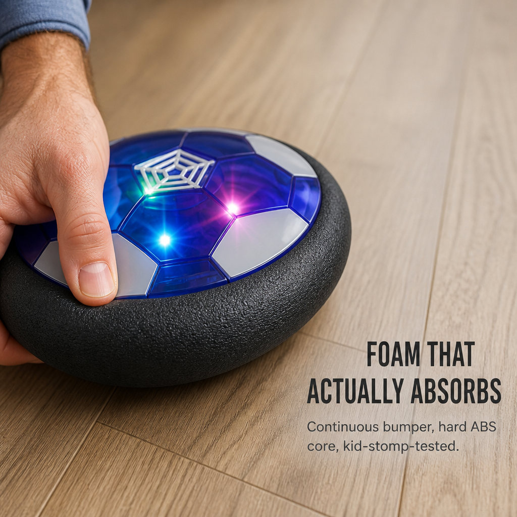 GlideSphere™ — Transform Rainy Days Into Indoor Soccer Fun Without Shattered Lamps