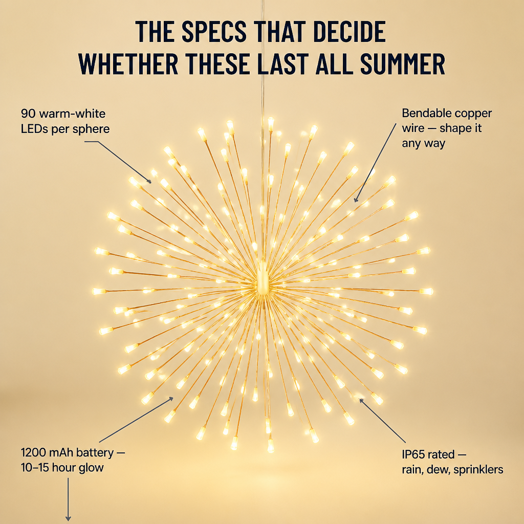 LumaSphere™ — Suspend Dazzling Solar Firework Lights Over Any Patio or Garden