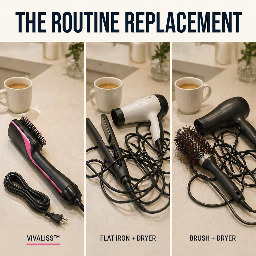 VivaLiss™ — Sleek Damp Hair Fast Without the Three-Tool Tangle