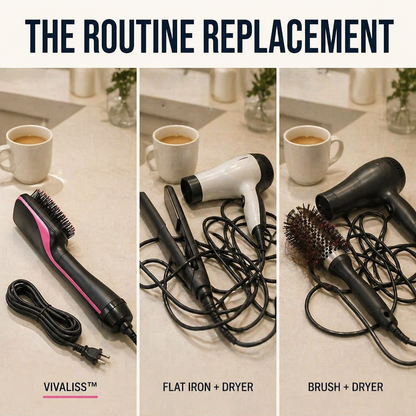 VivaLiss™ — Sleek Damp Hair Fast Without the Three-Tool Tangle