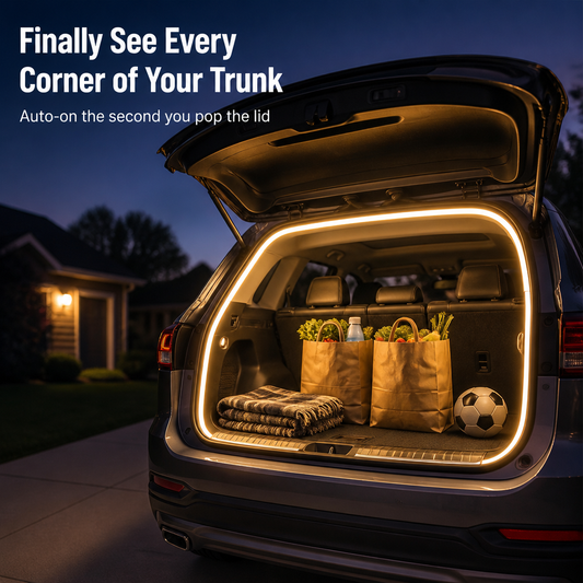 RadianceTrack™ — Illuminates Your Trunk With Auto-On Light Whenever You Open It