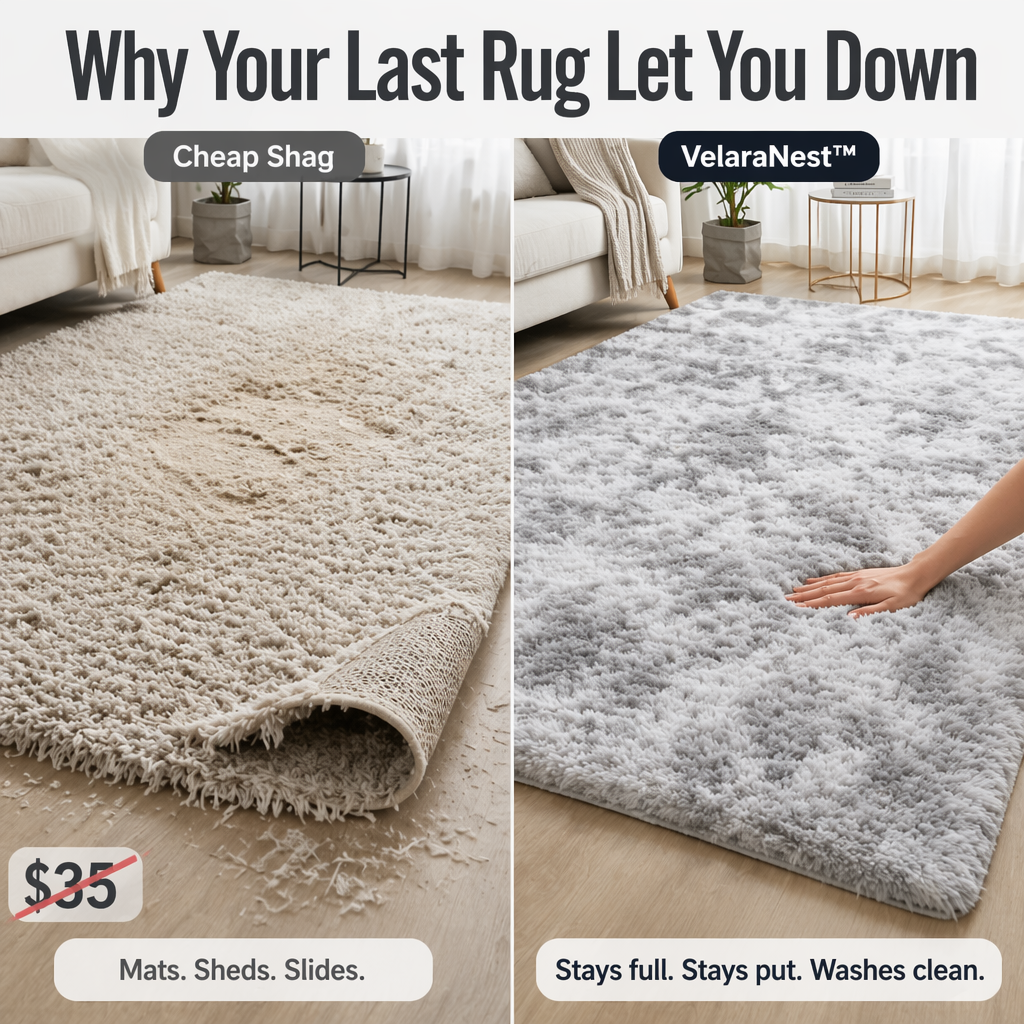 VelaraNest™ — Drift Into Cloud-Soft Plush That Clings to Hardwood and Washes Easy