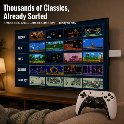 NovaArcade™ — Plug In, Team Up, and Fight Through Thousands of Retro Classics