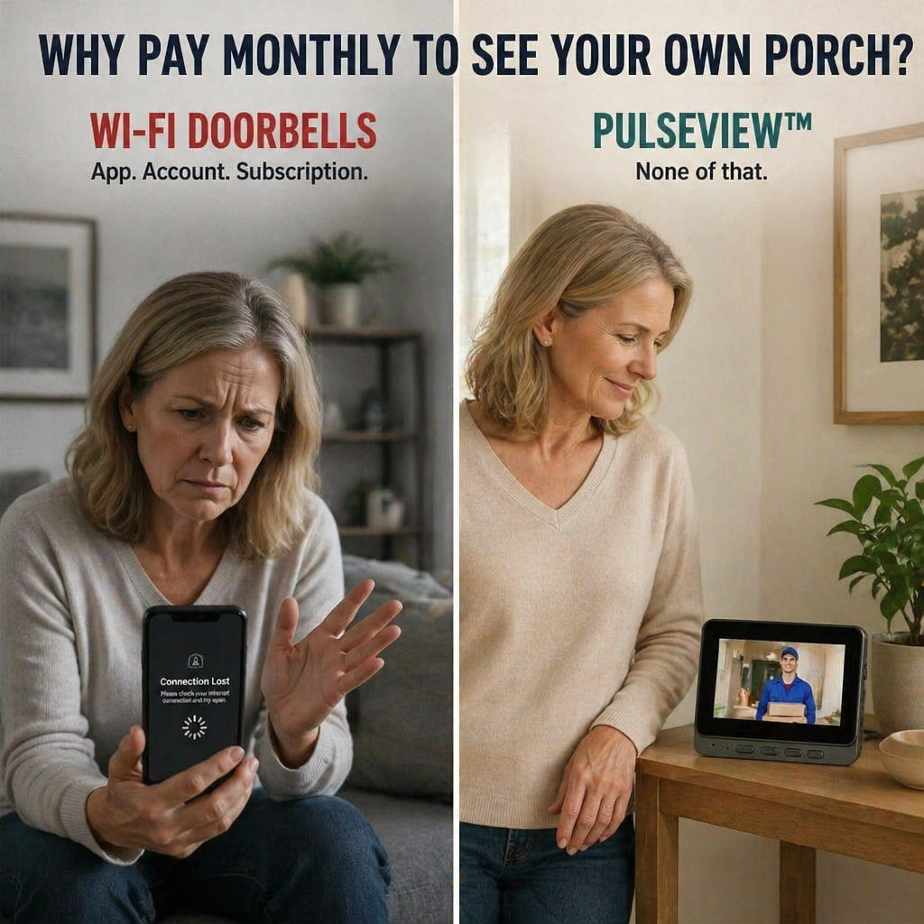 PulseView™ — Check Who’s at Your Door Without Wi-Fi, Apps, or Subscriptions