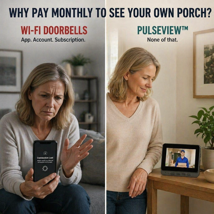 PulseView™ — Check Who’s at Your Door Without Wi-Fi, Apps, or Subscriptions