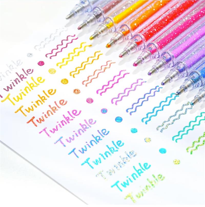 RadianceFlow™ Glitter Gel Pens — Ignite Your Creativity with Smooth, Smudge-Proof Sparkle That Lasts