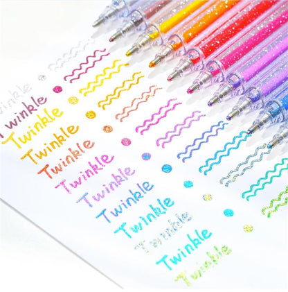 RadianceFlow™ Glitter Gel Pens — Ignite Your Creativity with Smooth, Smudge-Proof Sparkle That Lasts