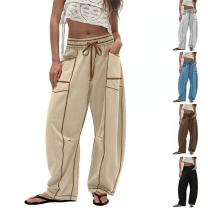 ComfyBarrel – Lounge Sweatpants with Wide Legs and Pockets