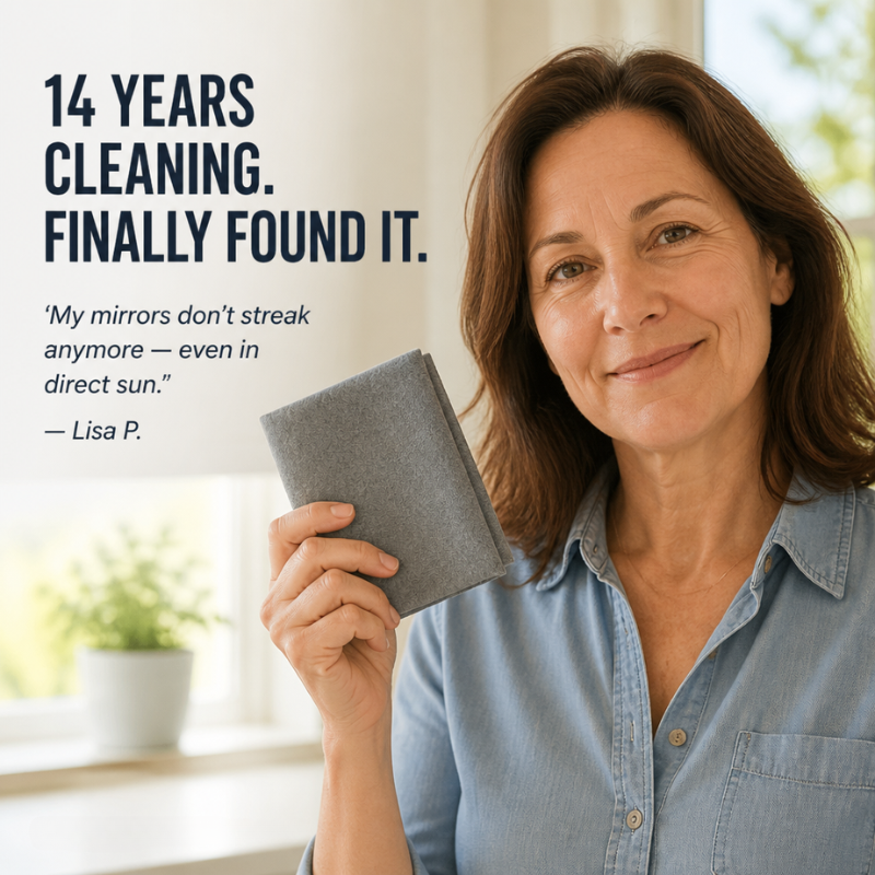 LumaClean™ — Clean Glass, Mirrors & Car Windows Streak-Free with Only Water