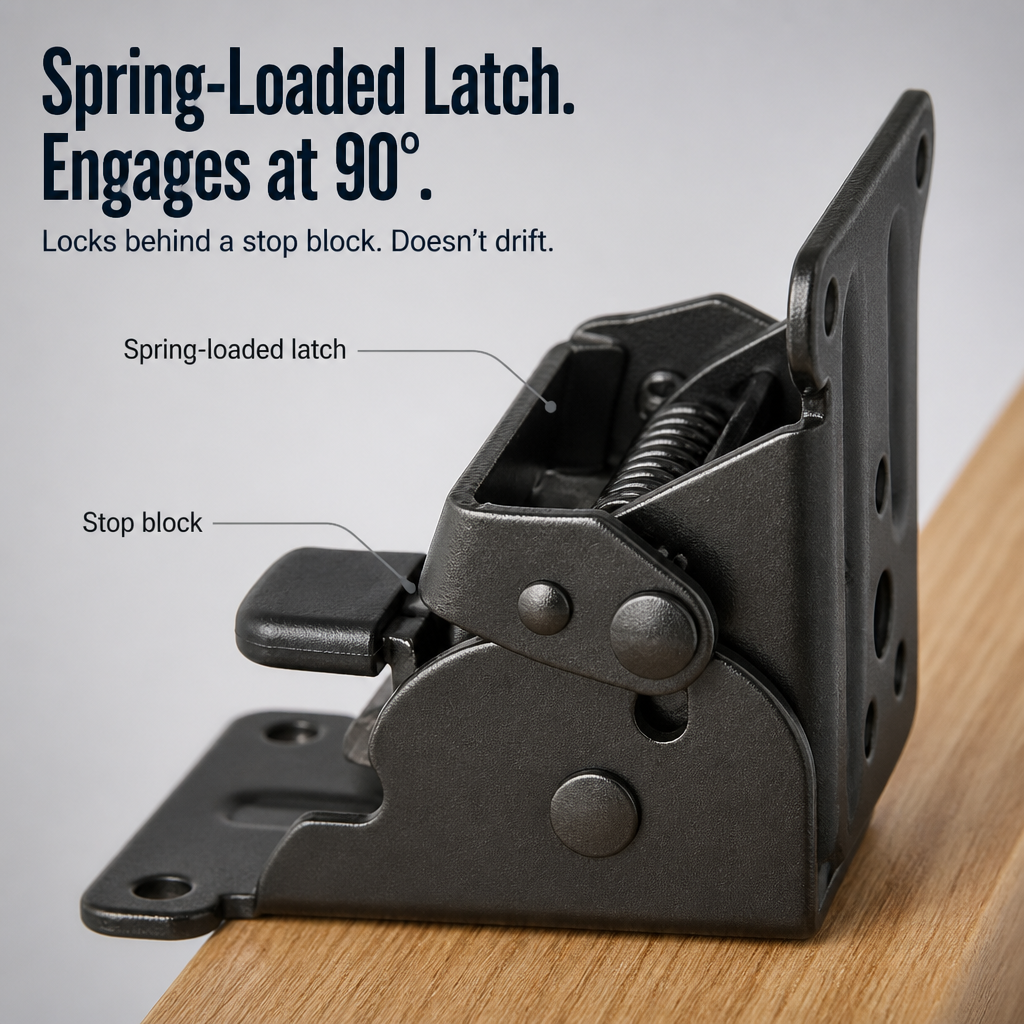 ForgeFold™ — Support 500 Pounds Firmly, Then Fold Flat Against the Wall