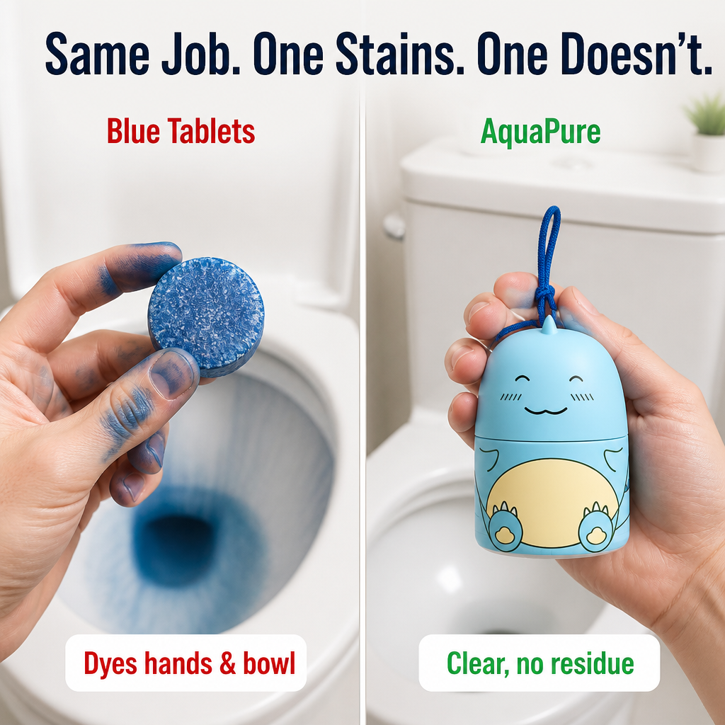 AquaPure™ — Cleans Every Flush for 60 Days, No Stains, No Scrubbing