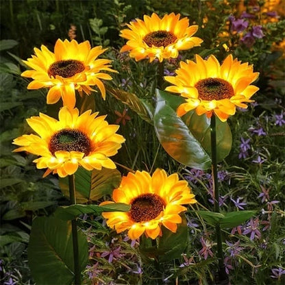 LumiFlora™ Solar Sunflowers — Transform Your Garden into a Warm, Glowing Nighttime Oasis