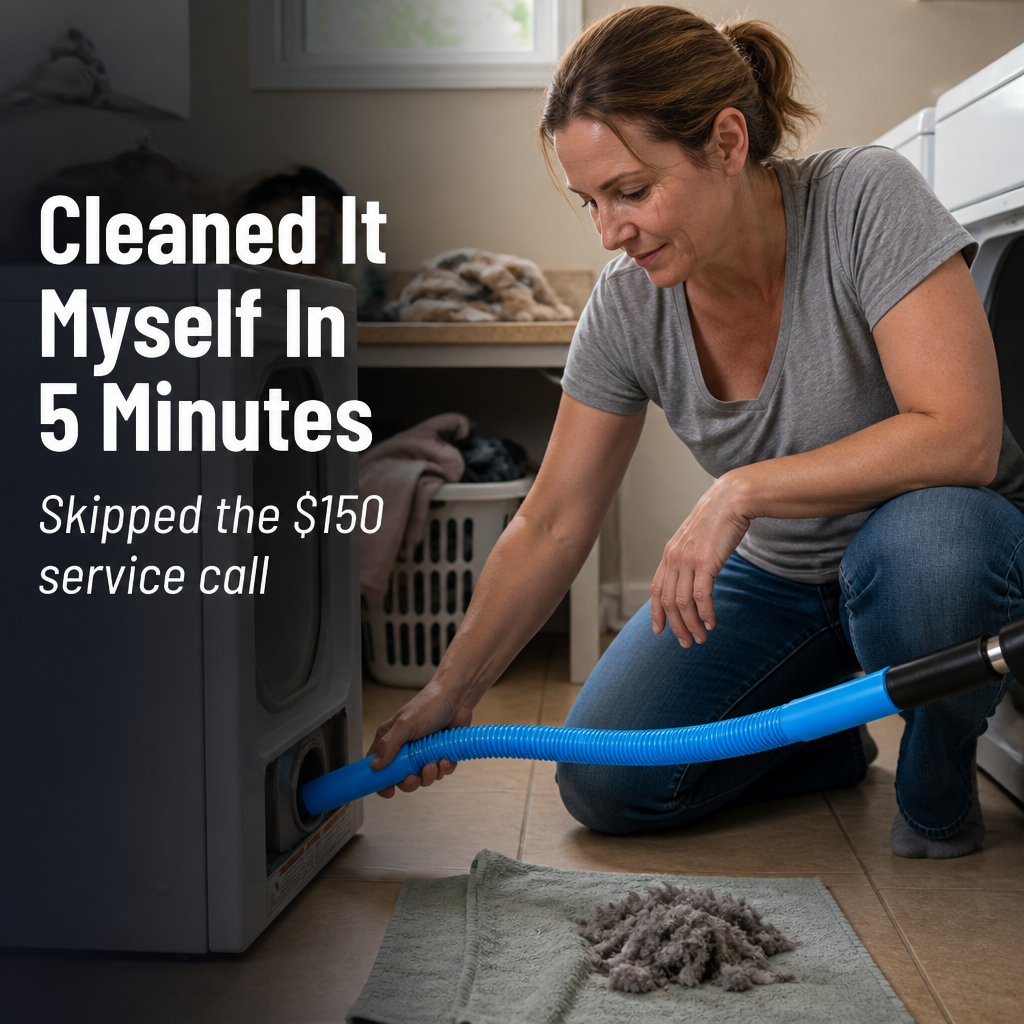 DryVentEase™ — Extract Hidden Lint, Reduce Fire Hazard, Speed Up Drying