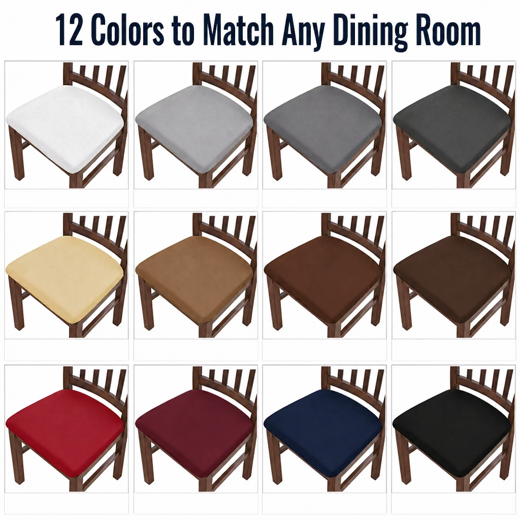 Velaria™ Dining Chair Seat Covers — Conceal Stains and Revive Worn Chairs Quickly