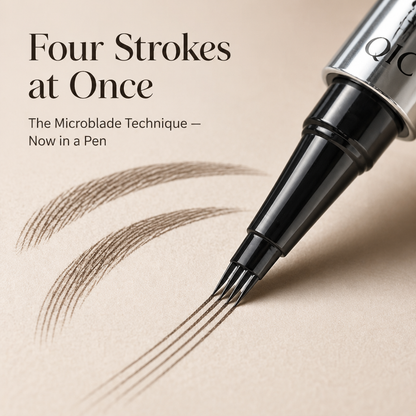 BrowLuxe™ — Create Hair-Like Brows in 60 Seconds Using 4-Prong Microblade Tip