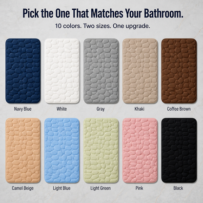 EverLux™ — Walk on Plush Cobblestones That Hold Tile and Dry Instantly
