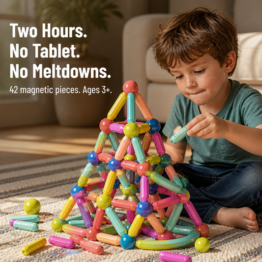 BrillioBlocks™ — Trade Screen Tantrums for Two Hours of Magnetic Building Fun