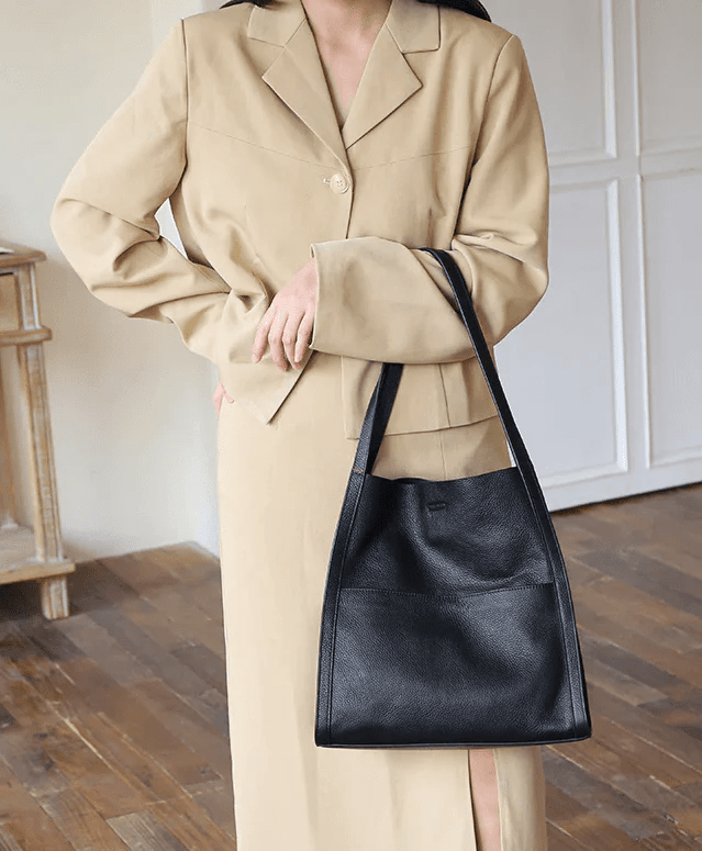 StradaLux™ Leather Shoulder Bag — Command Your Day with Weatherproof Style and Effortless Organization